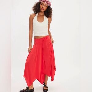 Free people Rae knit cascade skirt